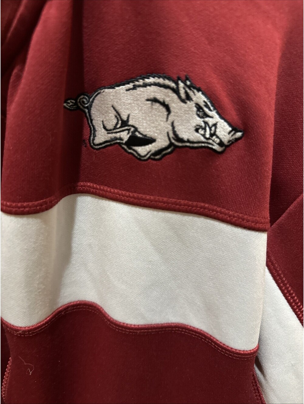 Arkansas Razorbacks Nike Dri Fit Jacket Size Medium (zipper Inop) - Picture 2 of 6